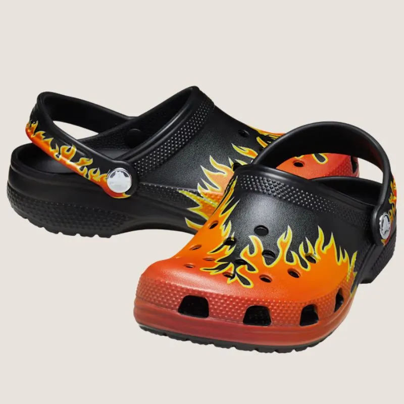 Crocs Kids Classic Flames Clog