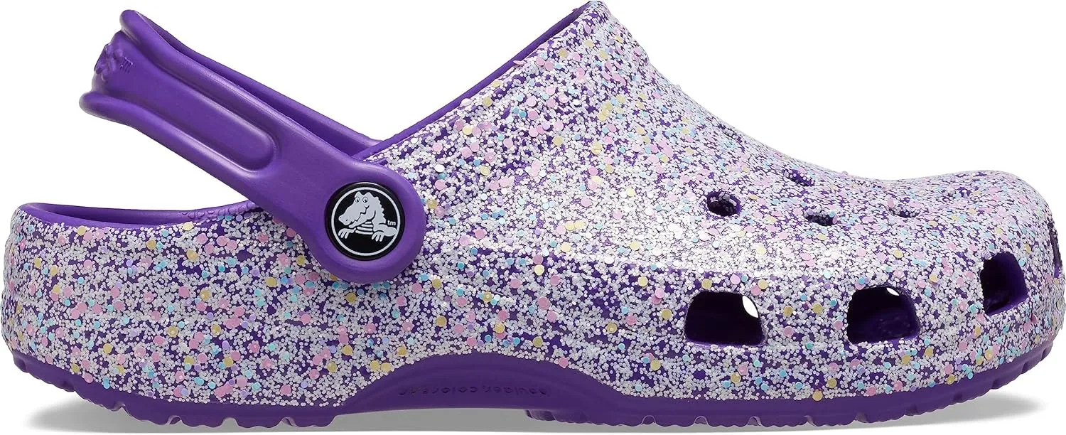 Crocs Kids' Classic Glitter Clog