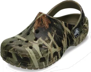 Crocs Kids' Classic Realtree Clog | Camo Shoes, Khaki, 6 Big Kid