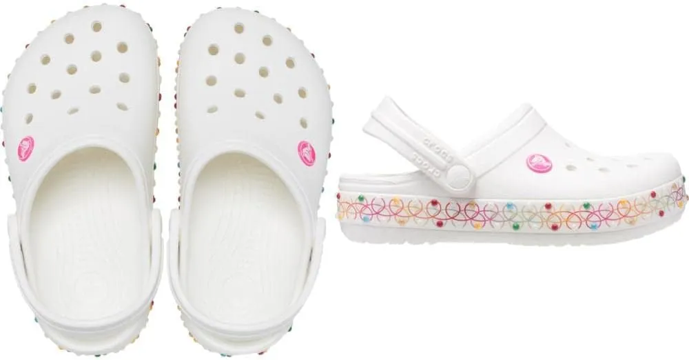 Crocs Unisex-Child Crocband Rainbow Band Clog
