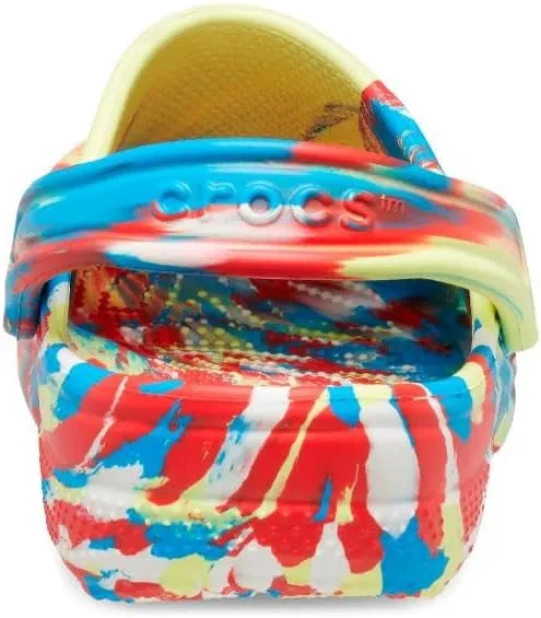 Crocs Women's Classic Marbled Tie-dye Clogs