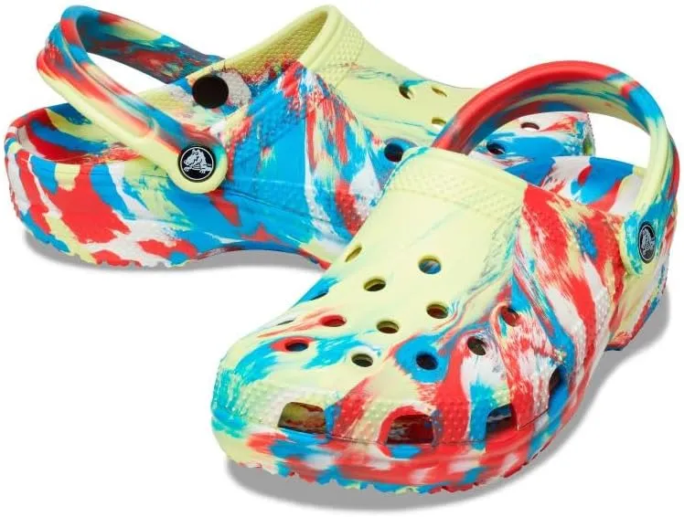 Crocs Women's Classic Marbled Tie-dye Clogs