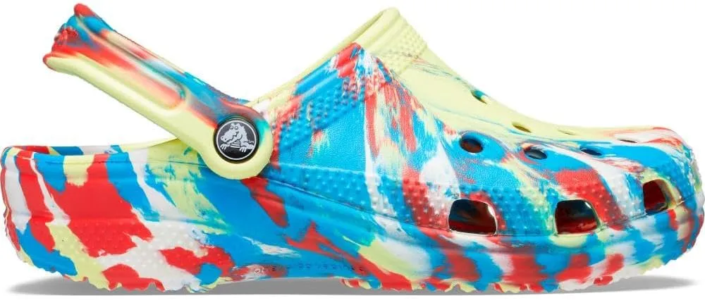 Crocs Women's Classic Marbled Tie-dye Clogs