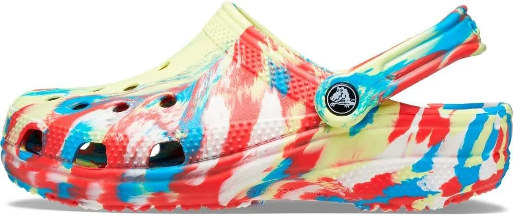 Crocs Women's Classic Marbled Tie-dye Clogs