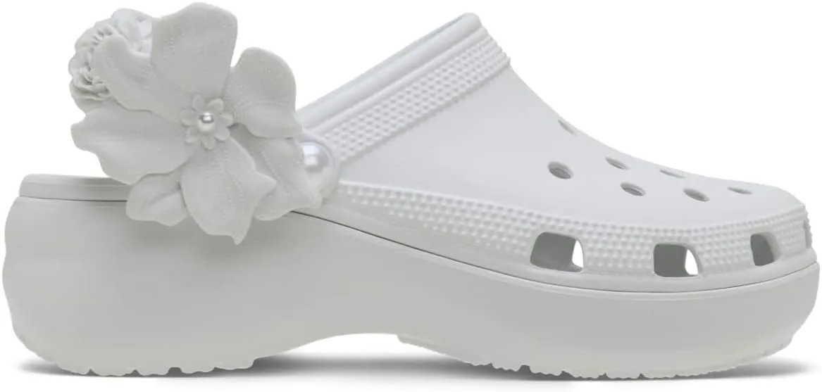 Crocs Women's Classic Platform Pearl Clog