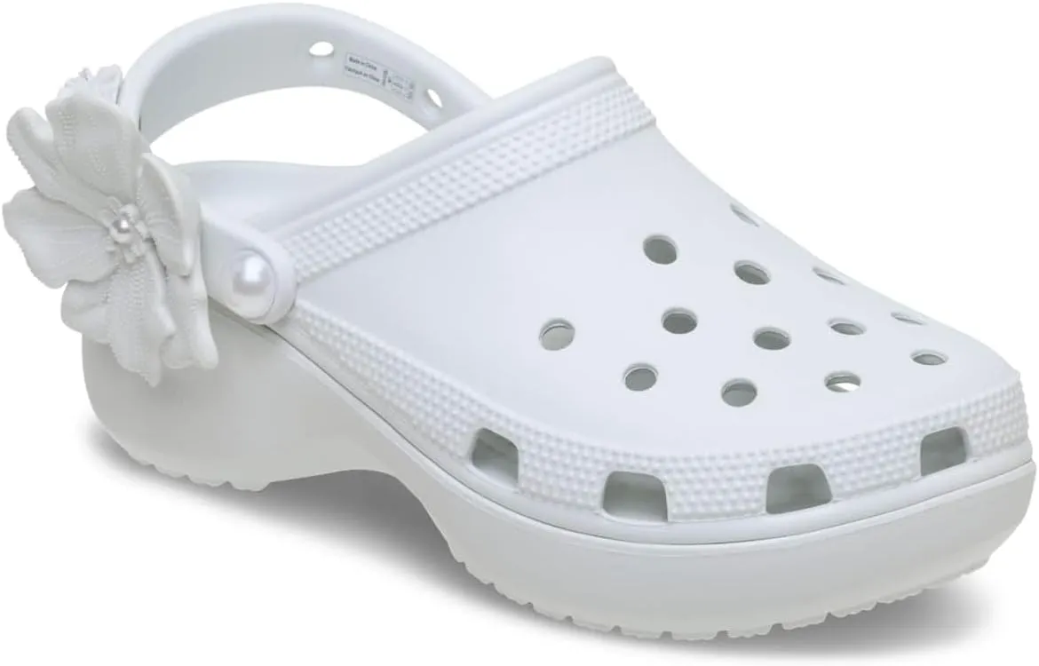 Crocs Women's Classic Platform Pearl Clog
