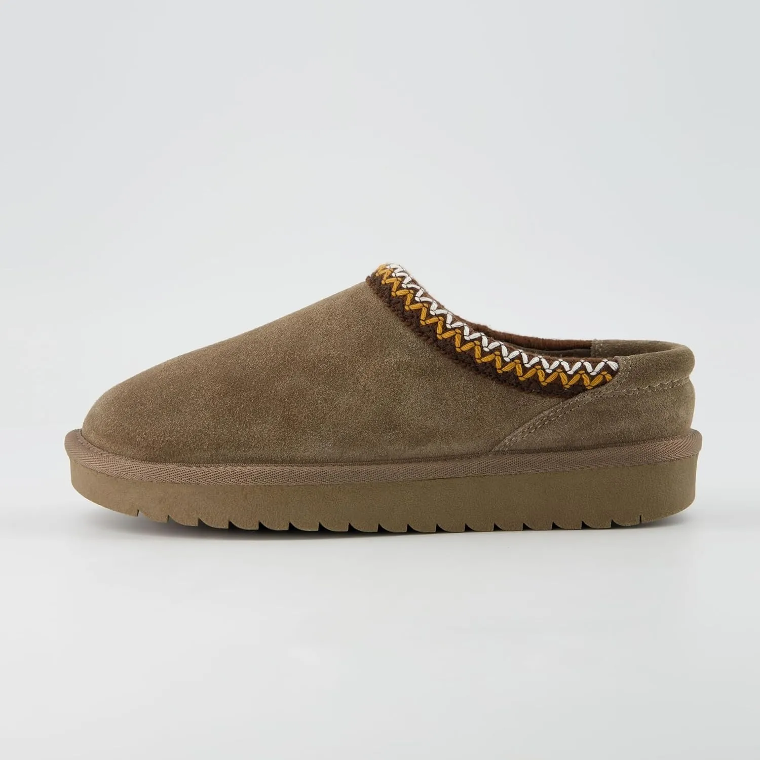 CUSHIONAIRE Keto Womens Slippers Slip-On Suede Mule Slipper - Cozy & Stylish, Memory Foam & Faux Fur Lining, Wide Widths Available