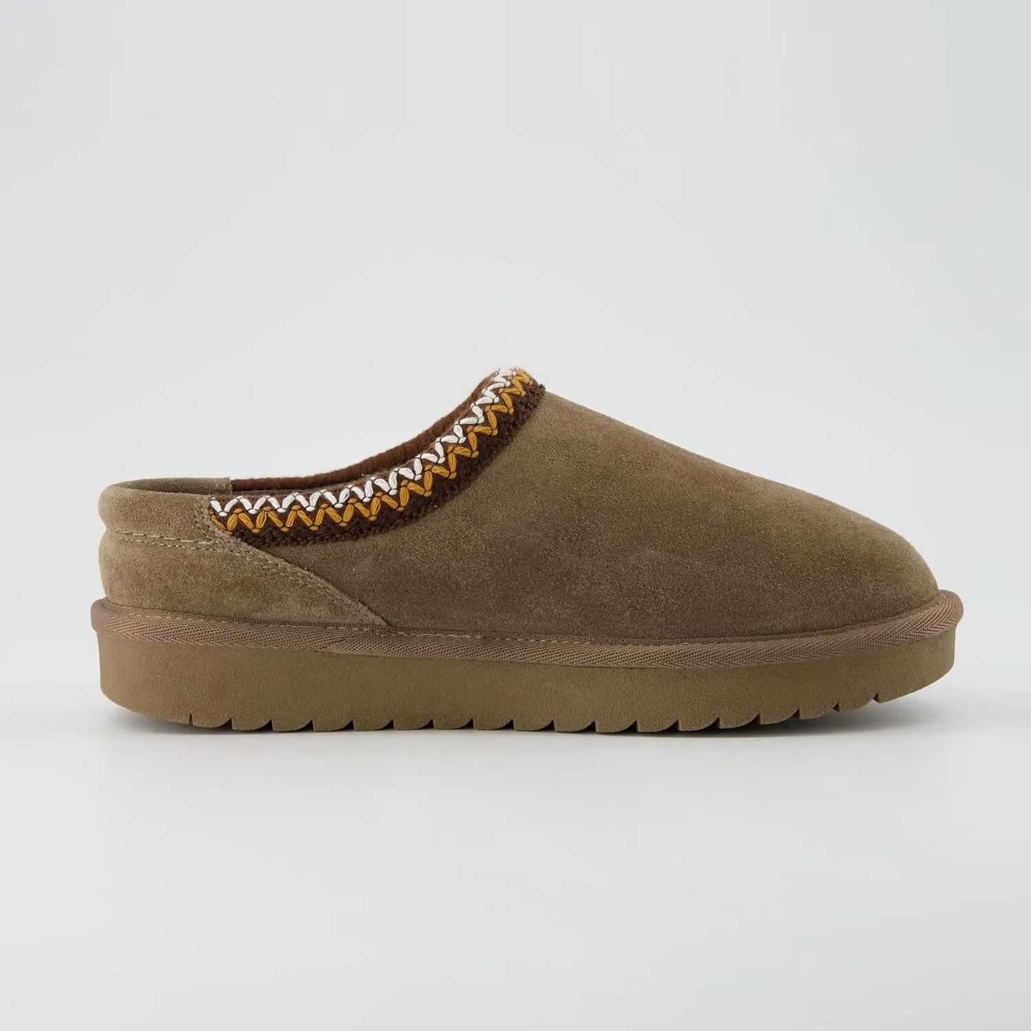 CUSHIONAIRE Keto Womens Slippers Slip-On Suede Mule Slipper - Cozy & Stylish, Memory Foam & Faux Fur Lining, Wide Widths Available