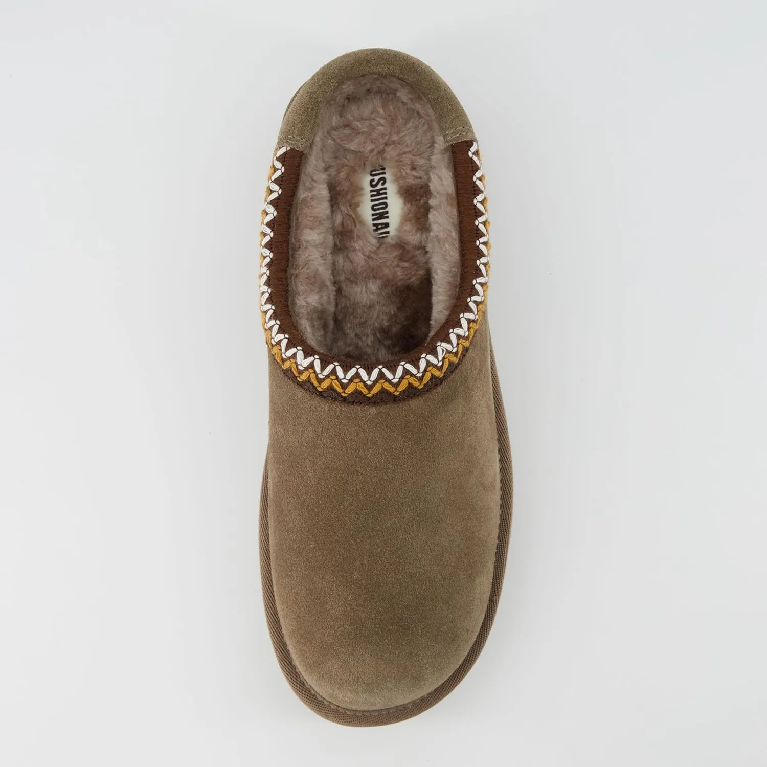 CUSHIONAIRE Keto Womens Slippers Slip-On Suede Mule Slipper - Cozy & Stylish, Memory Foam & Faux Fur Lining, Wide Widths Available