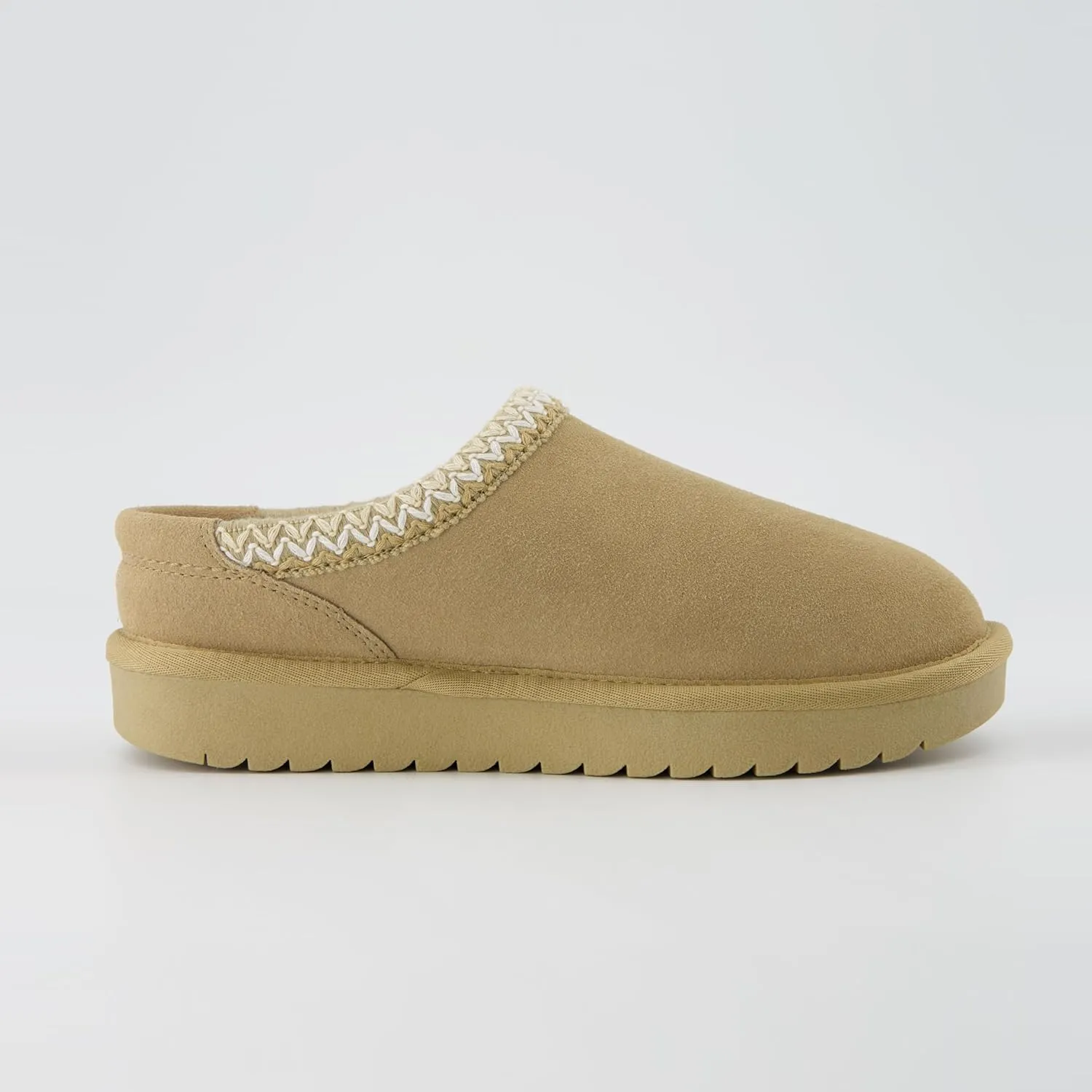 CUSHIONAIRE Keto Womens Slippers Slip-On Suede Mule Slipper - Cozy & Stylish, Memory Foam & Faux Fur Lining, Wide Widths Available