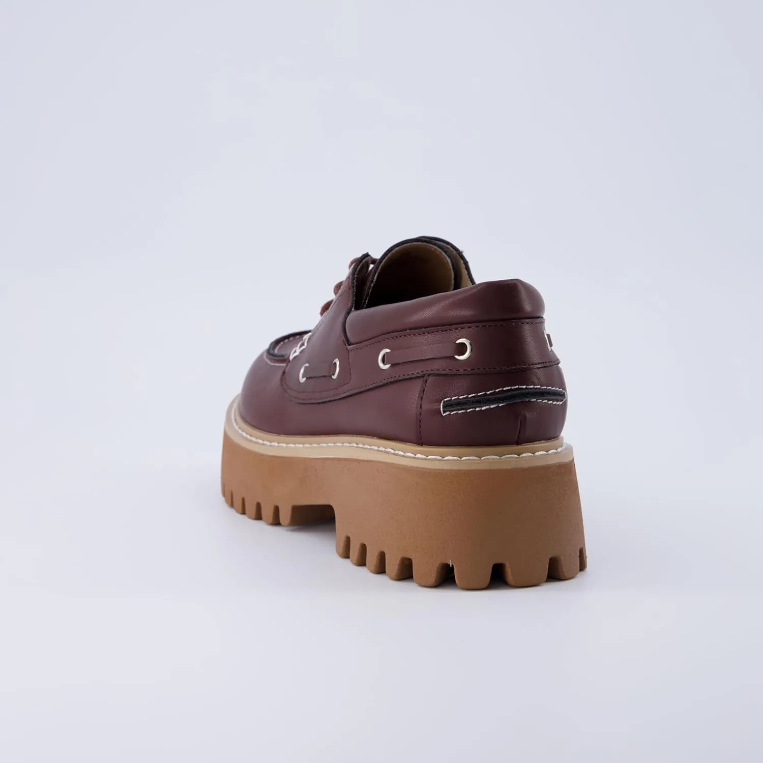 CUSHIONAIRE Women's Beam Chunky Boat Loafer  Memory Foam, Wide Widths Available