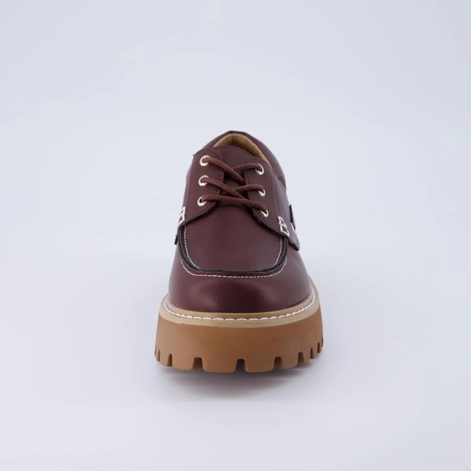CUSHIONAIRE Women's Beam Chunky Boat Loafer  Memory Foam, Wide Widths Available