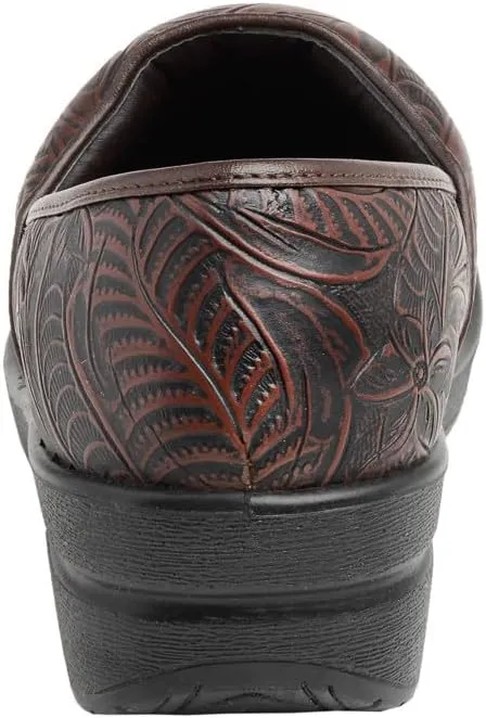 CUSHIONAIRE Women's Claire Slip-On Clog, Vegan Leather, Memory Foam, Lightweight Comfort Clog with 1.5-Inch Heel