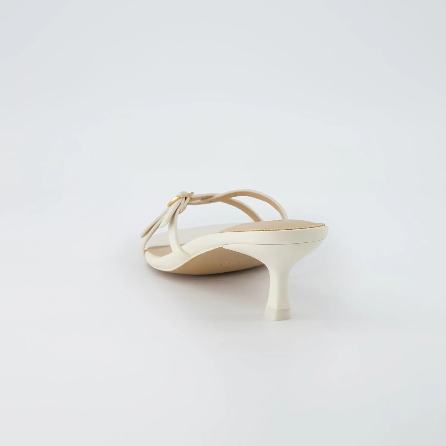 CUSHIONAIRE Women's Milan Kitten Heel Sandals  Memory Foam, Wide Widths Available