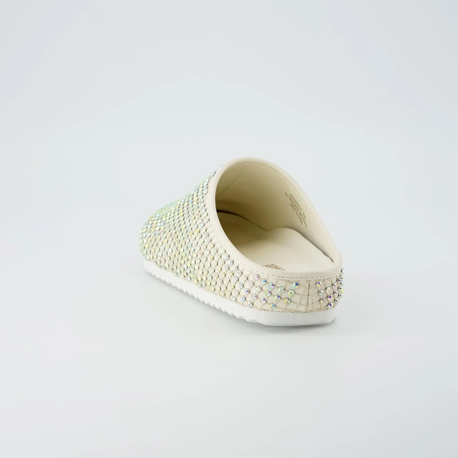 CUSHIONAIRE Women's Shimmer Rhinestone Bling Footbed Clog with  Comfort