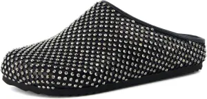 CUSHIONAIRE Women's Shimmer Rhinestone Bling Footbed Clog with  Comfort