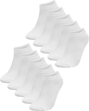 CUTIE MANGO 10 Pairs Women Daily Casual Anklet Basic Simple Design Sox Low cut Premium Soft Cotton Sneaker Comfortable Novelty Formal Socks Light-weight Cool Liner Socks(White)