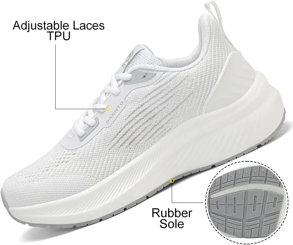 Dannto Womens Breathable Running Shoes Lightweight Walking Sneakers Non-Slip Athletic Sports