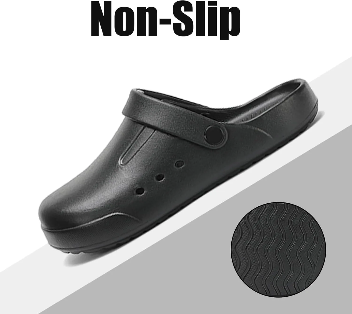 DAYUMKOU Clogs for Women Men Lightweight Slip-On Unisex Garden Shoes with Back Strap, Non-Slip for Work Nurses