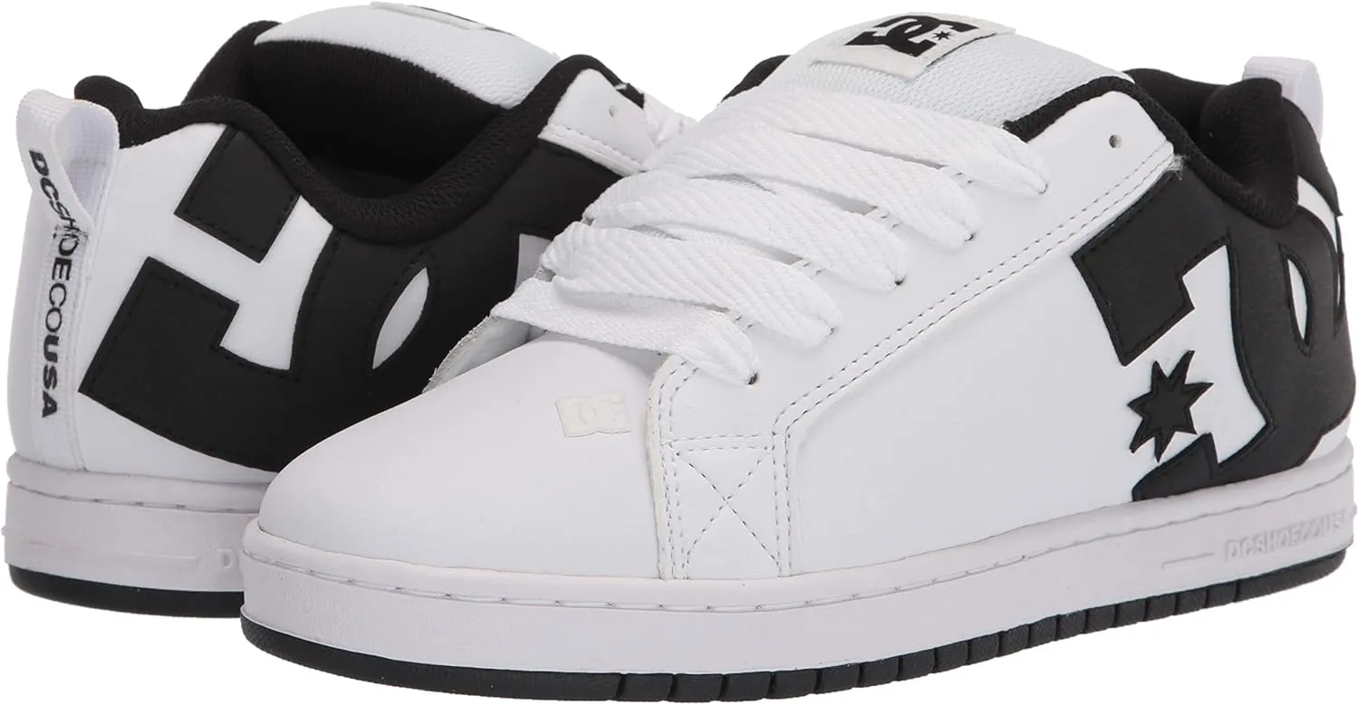 DC Men's Court Graffik Casual Low Top Skate Shoe Sneaker