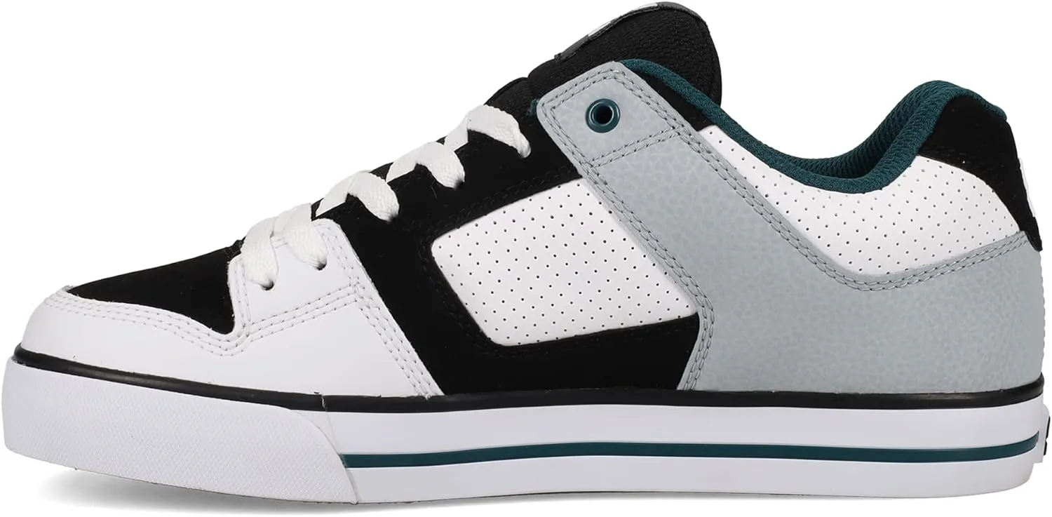 DC Men's Pure Low Top Lace Up Casual Skate Shoe Sneaker