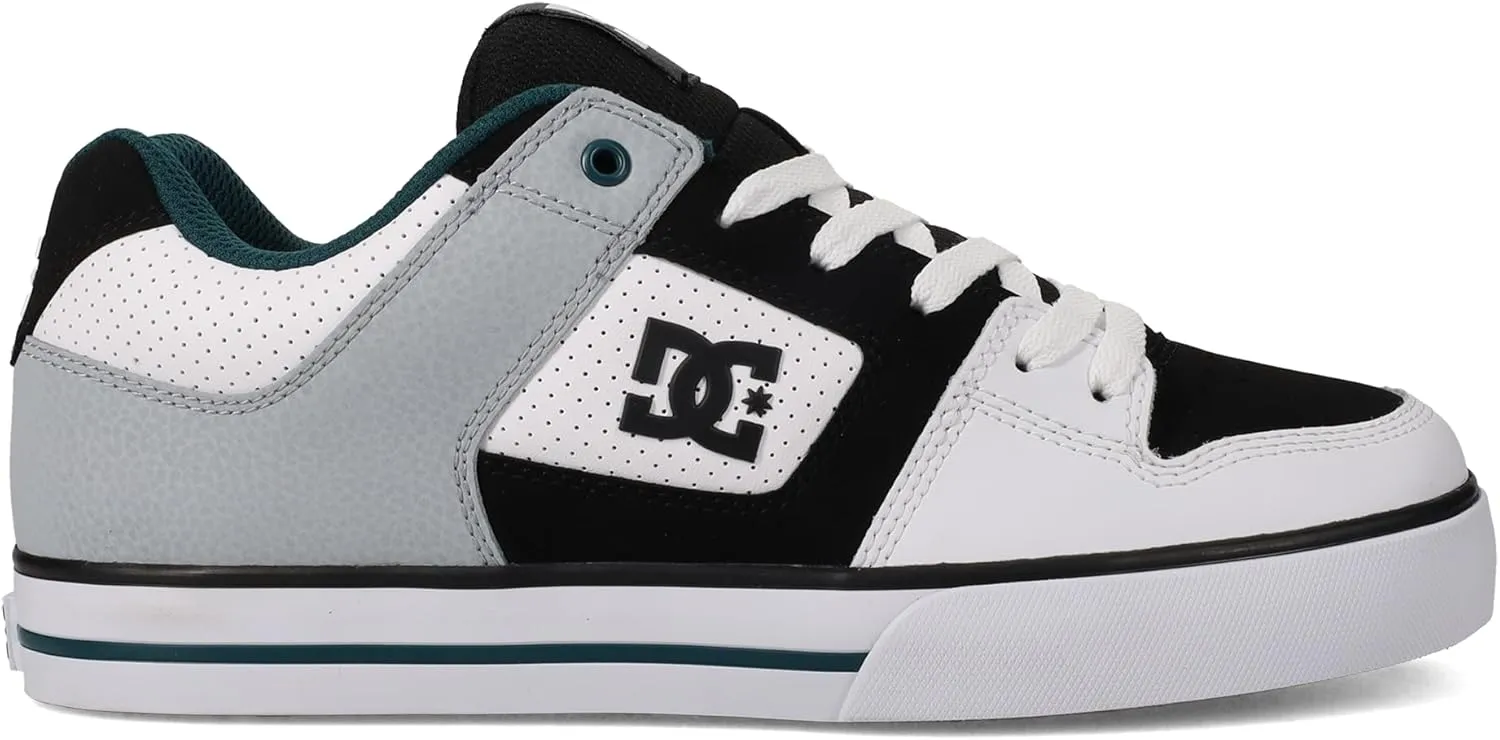 DC Men's Pure Low Top Lace Up Casual Skate Shoe Sneaker