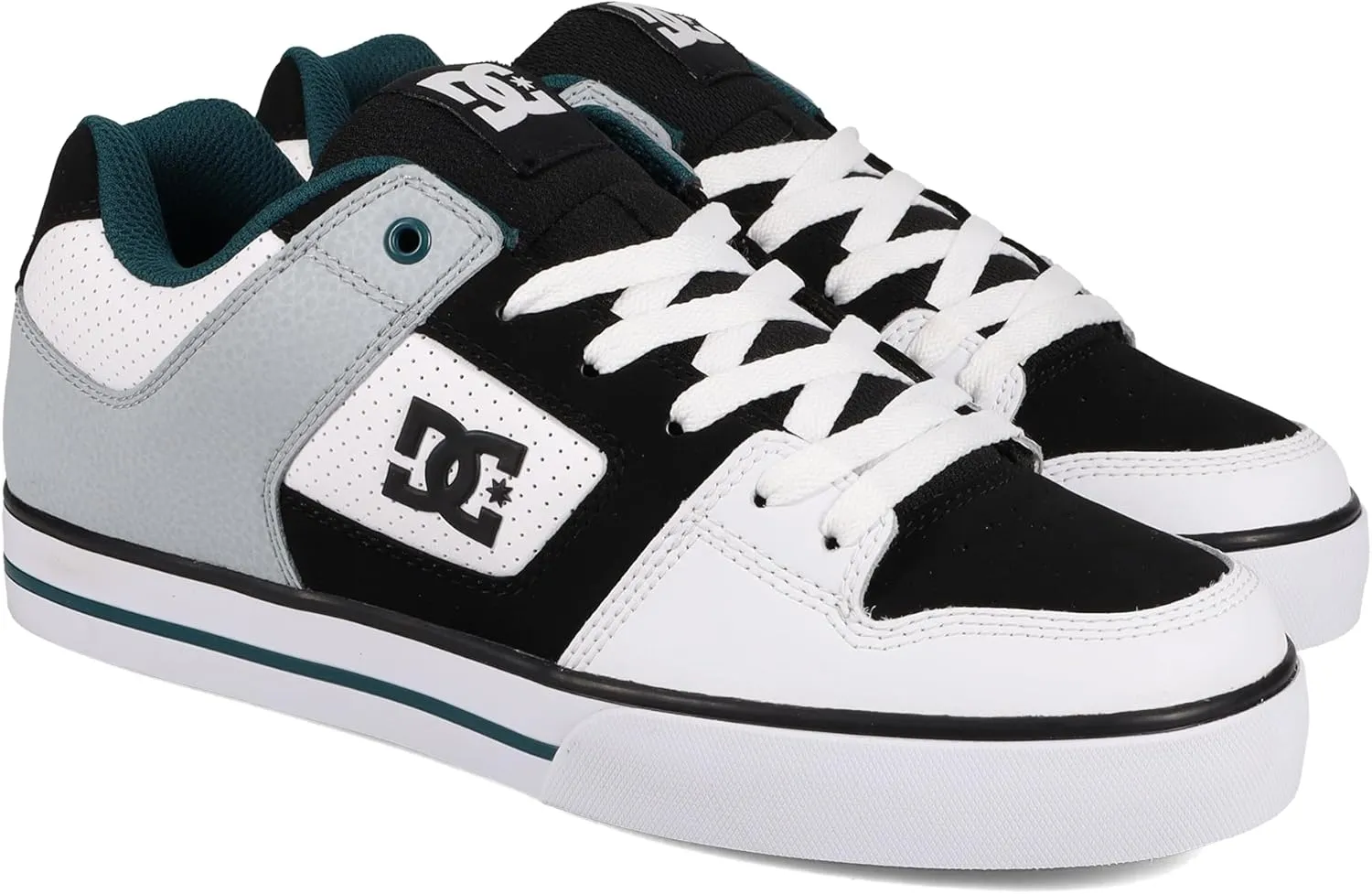 DC Men's Pure Low Top Lace Up Casual Skate Shoe Sneaker