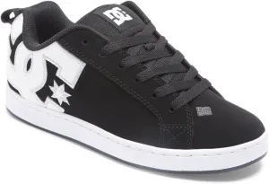 DC Shoes Women's Court Graffik Trainers, Black White Stencil, 10 Women