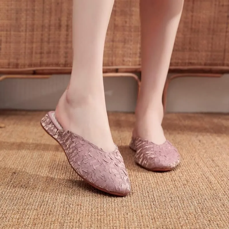 Dear Time Women's Buckle Mule Slippers Square Toe Comfortable Slip On Backless Mule Shoes