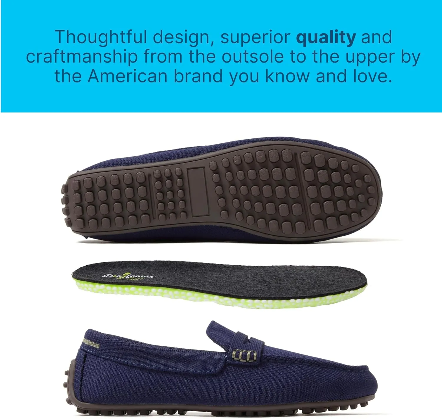 Dearfoams Women's Hazel-Lighweight Driving Loafer Machine Washable Comfortable Shoe