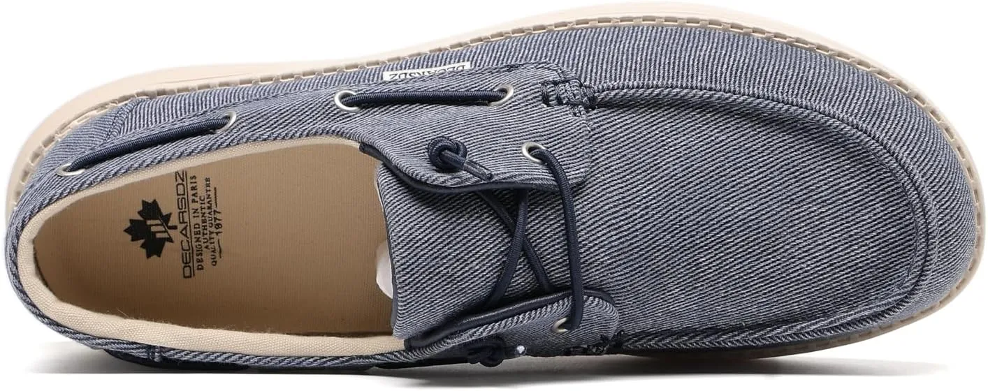 DECARSDZ Men's Penny Loafers Slip On Shoes Walking Shoe for Mens Lightweight Casual Knit Loafer