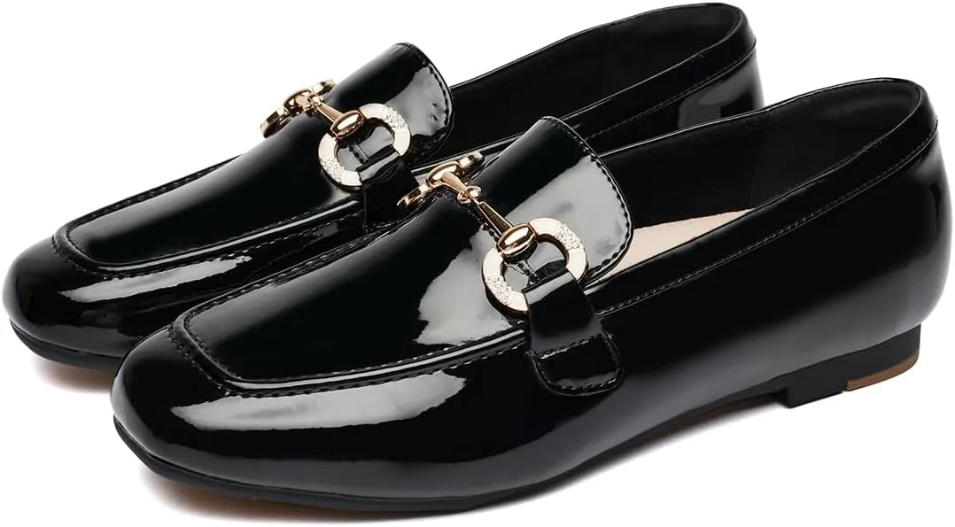 DeYashopin Womens Loafers Shoes Fashion Low Heel Slip on Shoes Comfortable Driving Flats