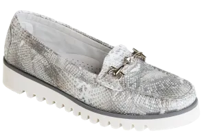 DI CHENZO Women's 1276 Iris Argento Leather Loafer