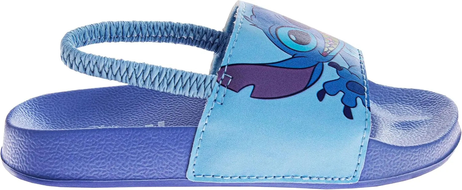 Disney Minnie Mickey Encanto Lightning McQueen Lilo n Stich Slides Backstrap Slip-On Beach Sandals (Toddler/Little Kid)