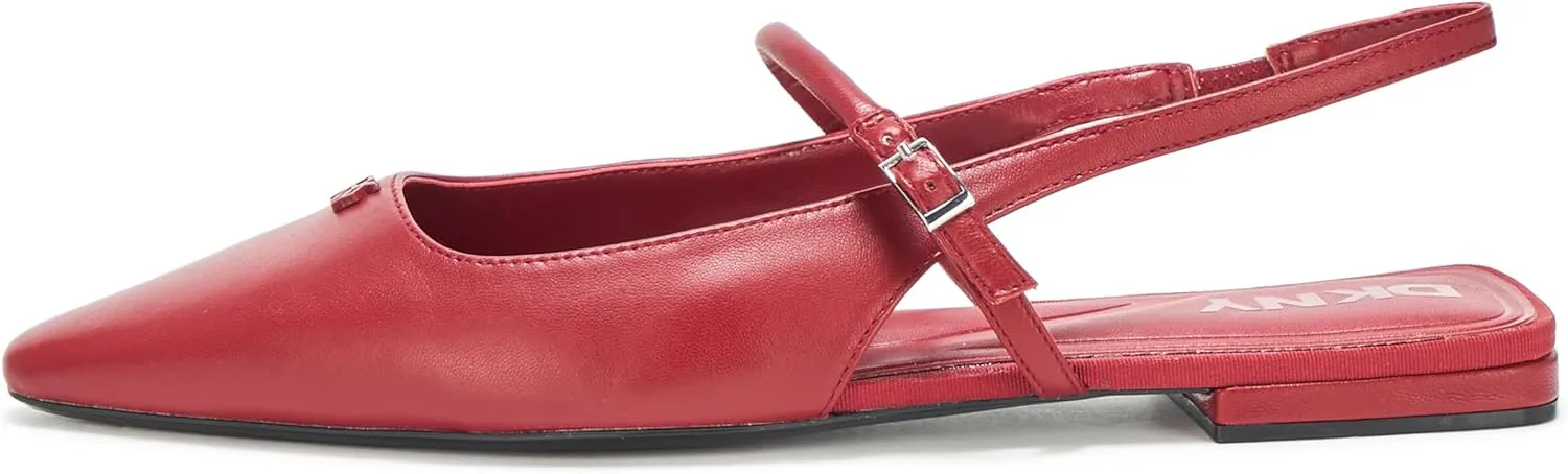 DKNY Women's Cairo Pointed Toe Slingback Flat Mule