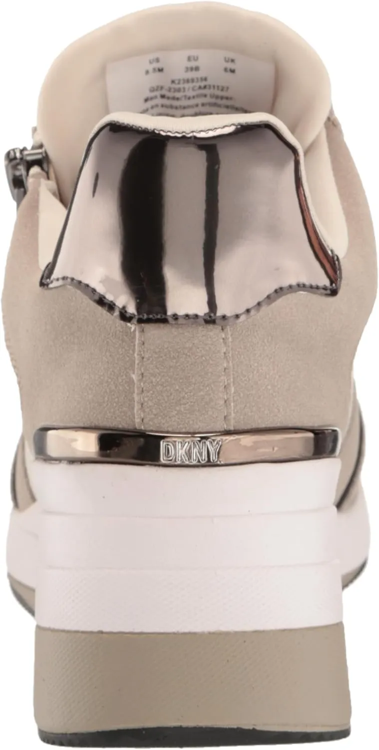 DKNY women's Kaden-Lace Up Wedg Sneaker