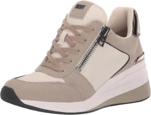 DKNY women's Kaden-Lace Up Wedg Sneaker