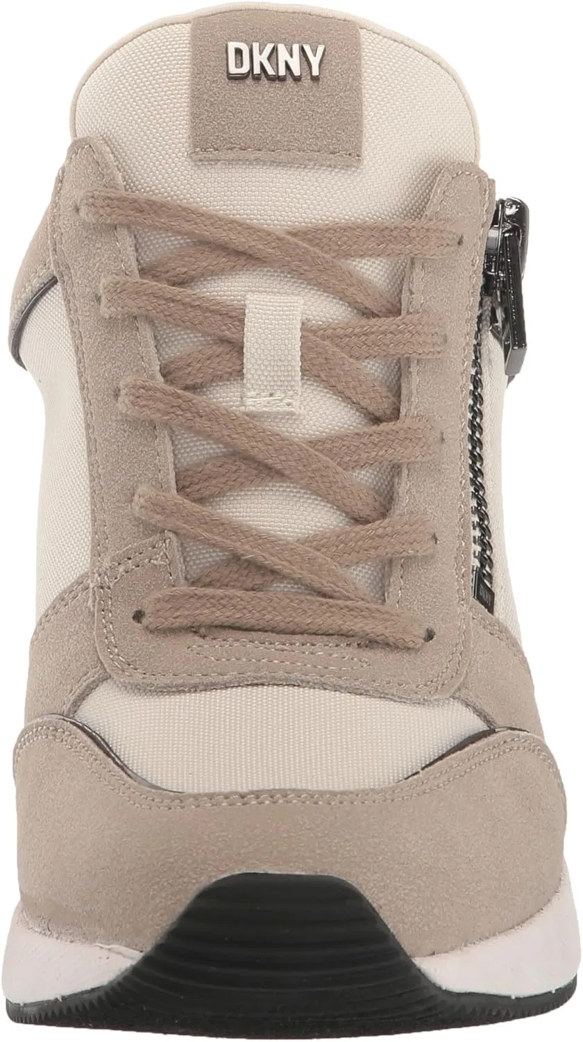 DKNY women's Kaden-Lace Up Wedg Sneaker