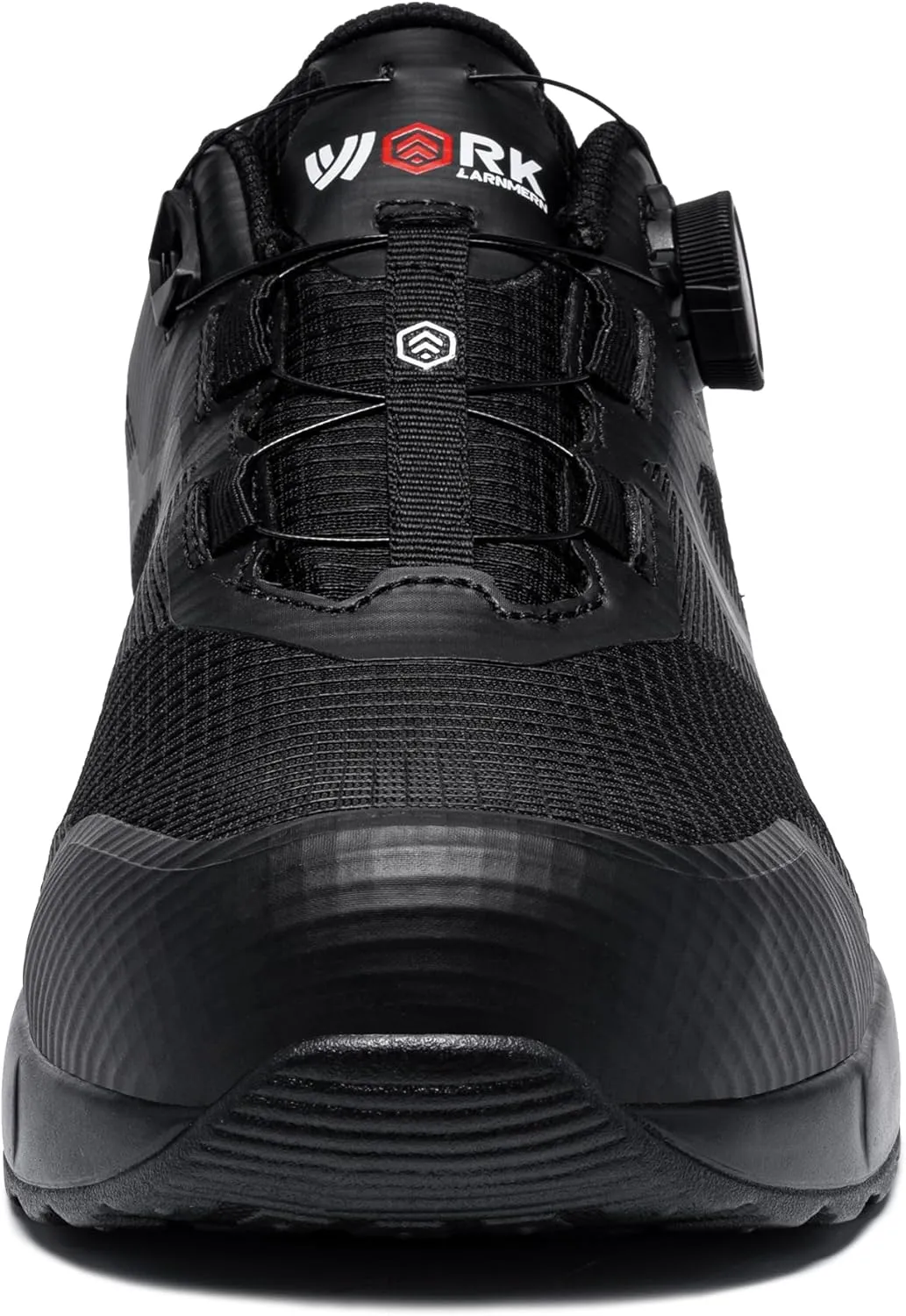 DYKHMILY Steel Toe Shoes for Men Air Cushion Safety Shoe Pull On Comfortable Work Breathable Lightweight Tennis Sneakers