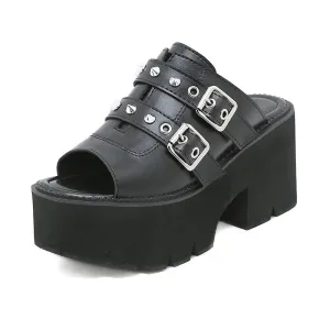 Earthbound Buckle Spiked Platform Mule