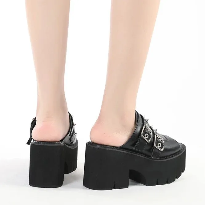 Earthbound Buckle Spiked Platform Mule