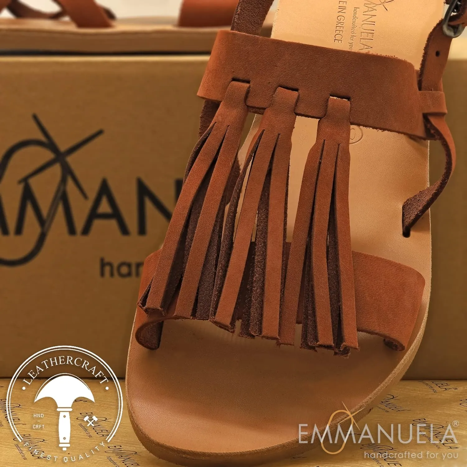 Emmanuela Ancient Greek Style Sandals, Handmade Leather Toe Ring Strappy Flat Sandals, Quality Slide on Summer Shoes, Boho Chic Sliders Rose Gold Silver Bronze Turquoise White