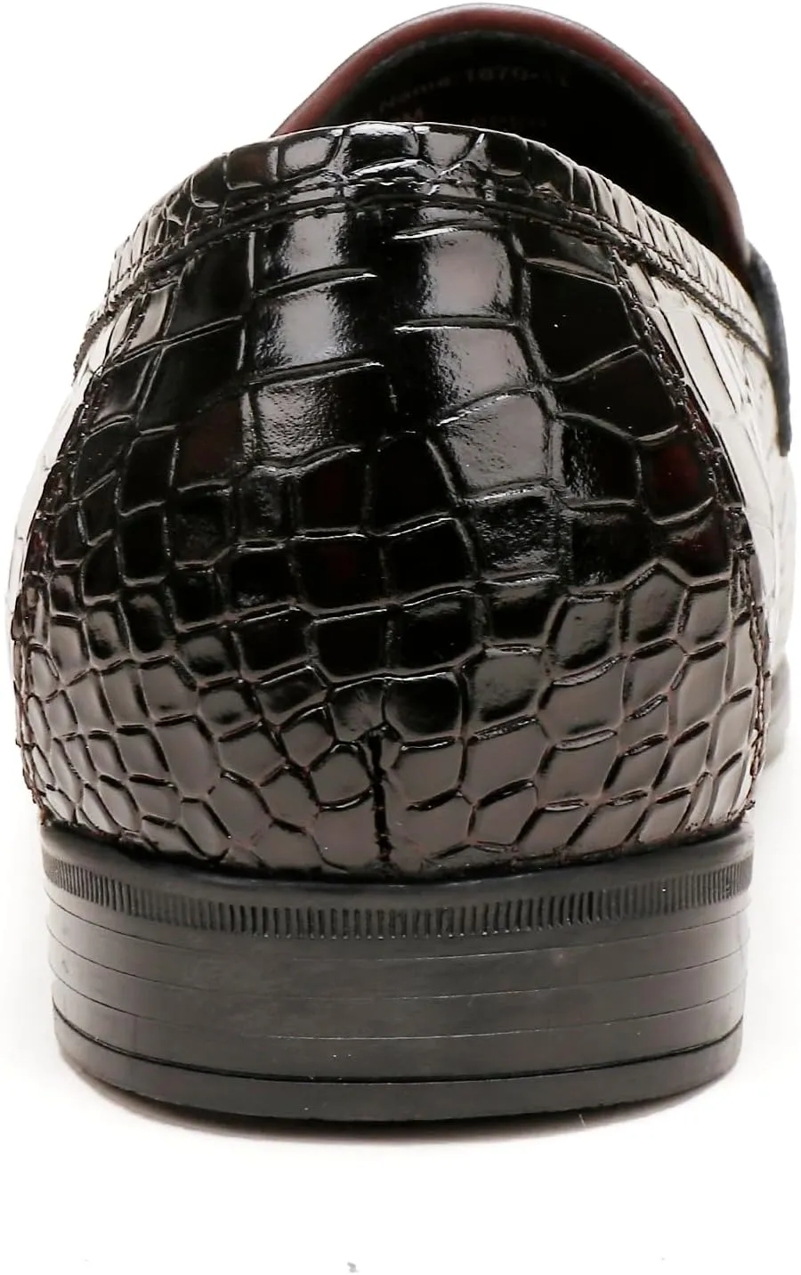 Fashion Leather Dress Shoes for Mens, Premium Formal Alligator Printed Classic Dress Loafer Shoe Business Slip On Penny Shoes for Men