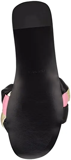 Faux Warm Lula West Rounded 3 Nine Open Highly-rated Blush Leather Augmented reality Braided Sandals Slide Toe
