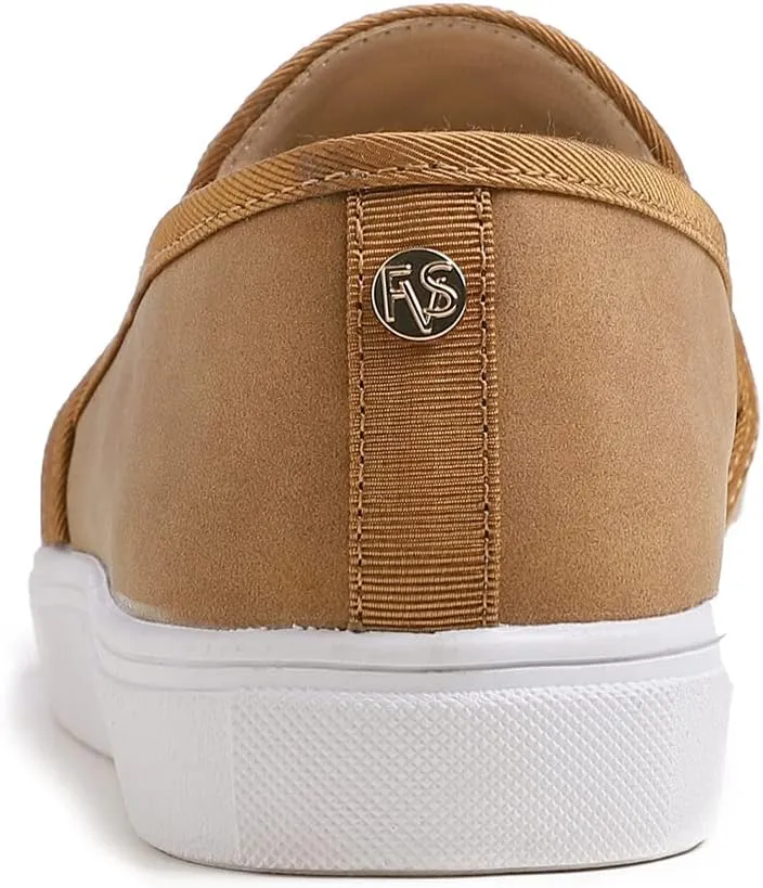 FEVERSOLE Women's Casual Slip On Sneaker Comfort Quilted Loafer Flats