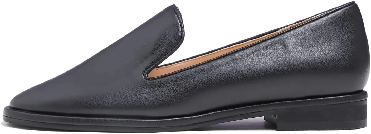 FEVERSOLE Women's Fashion Dress Comfort Low Heel Office Penny Loafer Flats