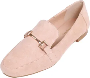 Feversole Women's Fashion Trim Deco Loafer Slippers