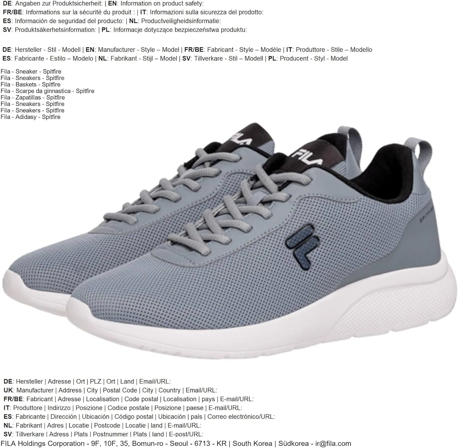 Fila Men's Running/Jogging Shoe