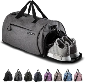 Fitgriff® Gym Bag for Men & Women with Shoe & Wet Compartment - Duffle Bag for Travel, Sports, Fitness & Workout