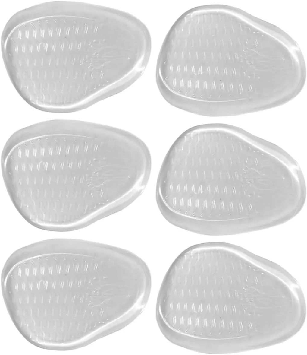 Forefoot Gel Pads for High Heels Nonslip Foot Inserts for Comfort Adhesive Backing for Secure Fit Suitable for Sandals Flats and Sneakers